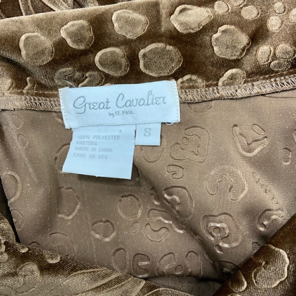 Great Cavalier by St. Paul stamped velvet tunic - Picture 5 of 5